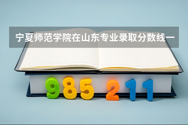 宁夏师范学院在山东专业录取分数线一览