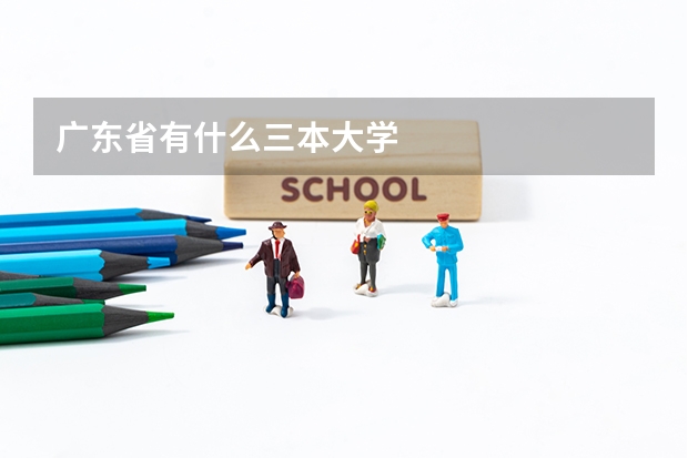 广东省有什么三本大学