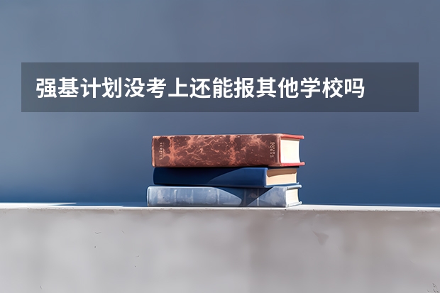 强基计划没考上还能报其他学校吗