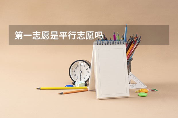 第一志愿是平行志愿吗