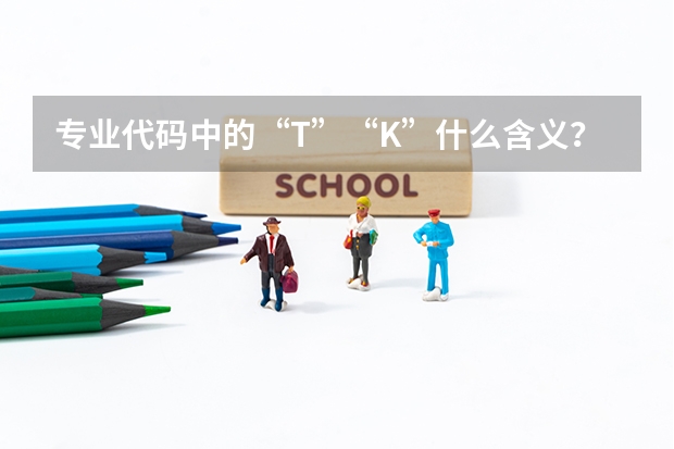 专业代码中的“T”“K”什么含义？