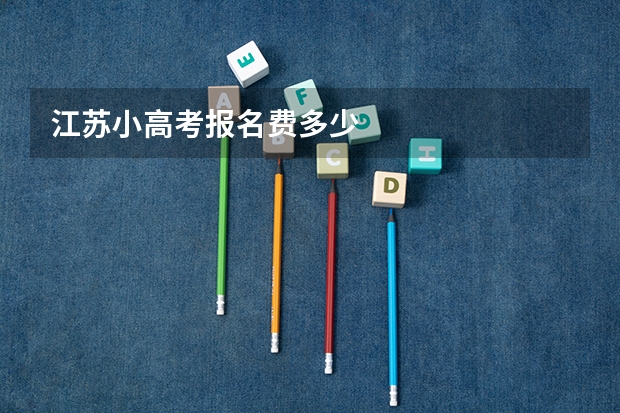 江苏小高考报名费多少