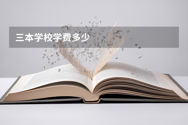 三本学校学费多少