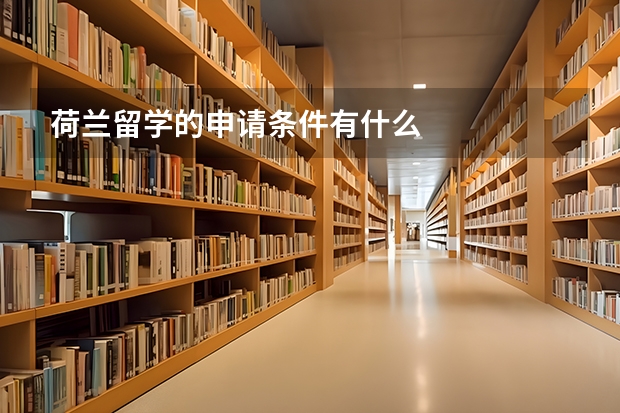 荷兰留学的申请条件有什么