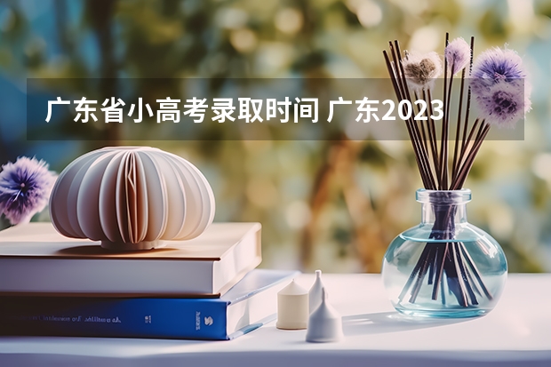 广东省小高考录取时间 广东2023年小高考报名时间