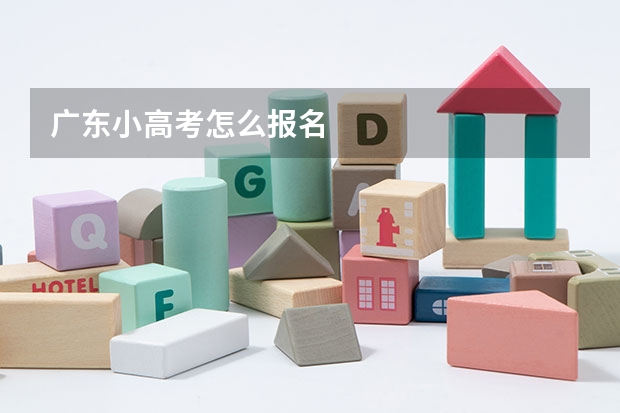 广东小高考怎么报名