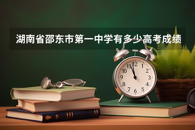 湖南省邵东市第一中学有多少高考成绩？