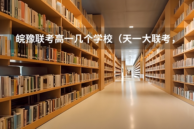 皖豫联考高一几个学校（天一大联考，皖豫名校联盟试卷在哪买）