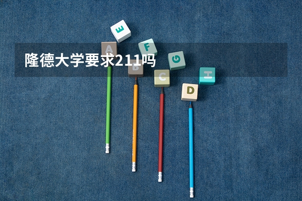 隆德大学要求211吗