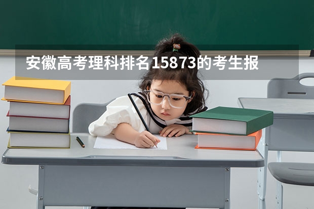 安徽高考理科排名15873的考生报什么大学