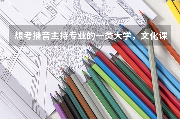 想考播音主持专业的一类大学，文化课至少需要多少分？