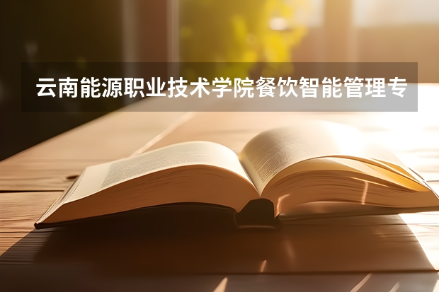 云南能源职业技术学院餐饮智能管理专业分数线是多少(近三年分数线一览)
