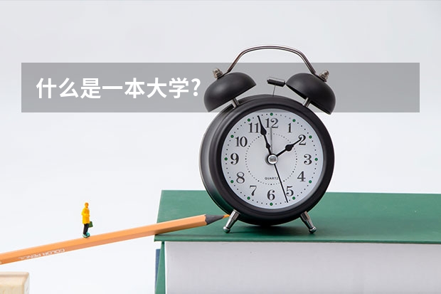什么是一本大学?